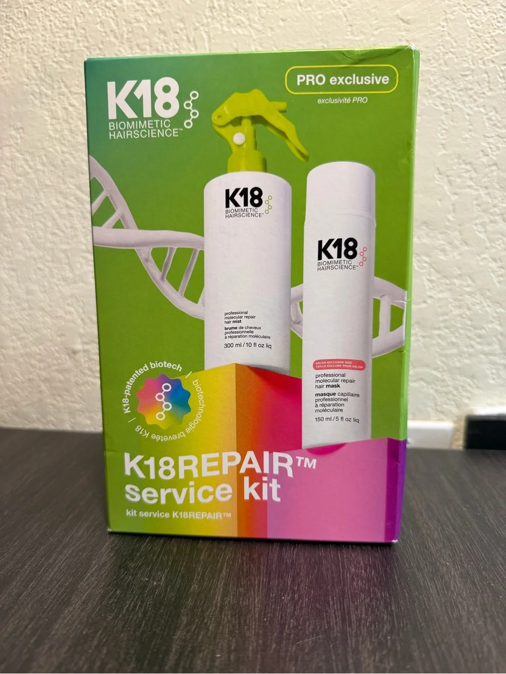 K18 Biomimetic Hairscience PRO Exclusive K18 Repair Service Kit NIB